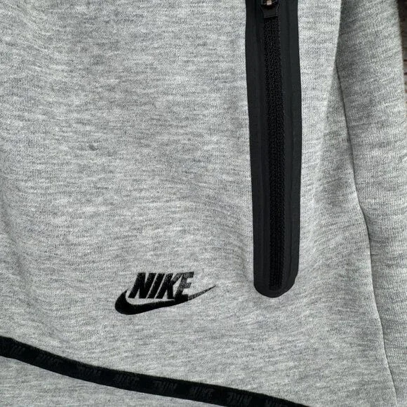 Nike Tech Fleece Asymmetric Cape Zip Hoodie Sweatshirt Women's Large Gray - Picture 7 of 13